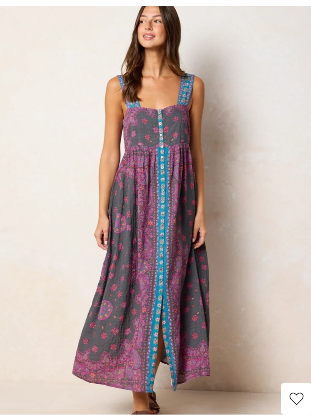 Natural Life Lucy Maxi Dress XXL worn once Brimfield Bandana - Picture 2 of 7